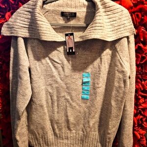 Joseph A  NWT Sweater for Women Heather Gray Sparkle Size XL